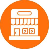 Supermarket Multi Color Circle Icon vector