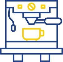 Coffee Machine Line Two Colour Icon Design vector