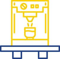 Coffee Machine Line Two Colour Icon Design vector