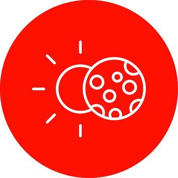 Eclipse Multi Color Circle Icon vector