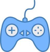 Controller Line Filled Blue Icon vector