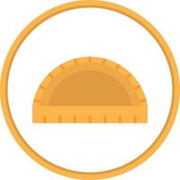 Ruler Flat Circle Icon vector