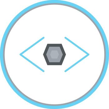 Bracket Flat Circle Icon vector