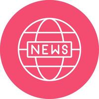 World News Multi Color Circle Icon vector