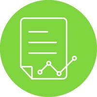 Data Report Multi Color Circle Icon vector
