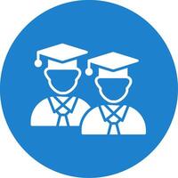 Students Multi Color Circle Icon vector