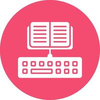 Typing Multi Color Circle Icon vector
