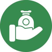 Zakat Multi Color Circle Icon vector