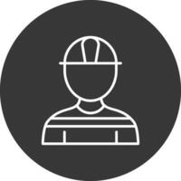 Architect Line Inverted Icon Design vector