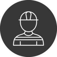 Architect Line Inverted Icon Design vector