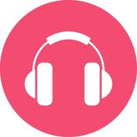 Headphone Multi Color Circle Icon vector