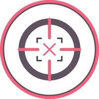 Scope Flat Circle Icon vector
