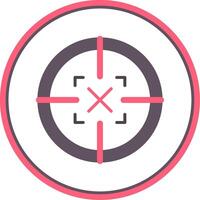 Scope Flat Circle Icon vector