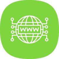 Internet Line Curve Icon Design vector