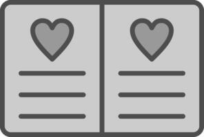 Scrapbook Line Filled Greyscale Icon Design vector