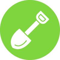 Shovel Multi Color Circle Icon vector