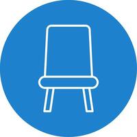 Seat Multi Color Circle Icon vector