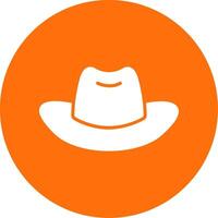 Cowboy Hat Multi Color Circle Icon vector