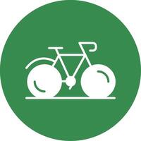 Bicycle Multi Color Circle Icon vector