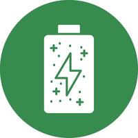Battery Multi Color Circle Icon vector