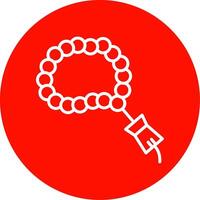 Tasbih Multi Color Circle Icon vector