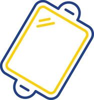 Baking trays Line Two Colour Icon Design vector