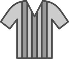 Shirt Line Filled Greyscale Icon Design vector