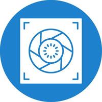 Aperture Multi Color Circle Icon vector