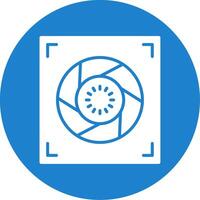 Aperture Multi Color Circle Icon vector