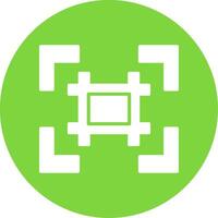 Grid Multi Color Circle Icon vector