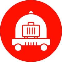 Cart Multi Color Circle Icon vector