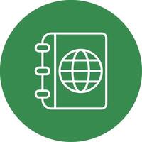 Travel Guide Multi Color Circle Icon vector