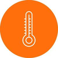 Thermometer Multi Color Circle Icon vector