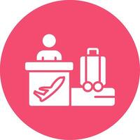Airport Multi Color Circle Icon vector
