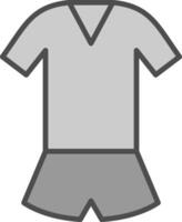 mono línea lleno escala de grises icono diseño vector