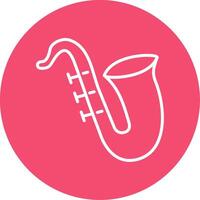 Sax Multi Color Circle Icon vector