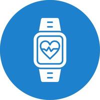 Heart Rate Monitor Multi Color Circle Icon vector