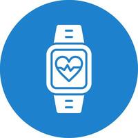 Heart Rate Monitor Multi Color Circle Icon vector