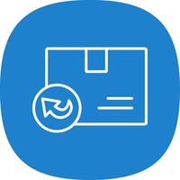 Return Line Curve Icon Design vector