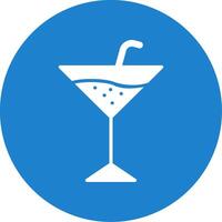 Martini Multi Color Circle Icon vector