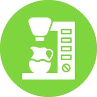 Coffee Maker Multi Color Circle Icon vector