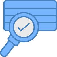 Soil Sampling Line Filled Blue Icon vector