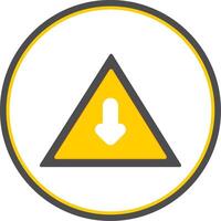 Sign Flat Circle Icon vector