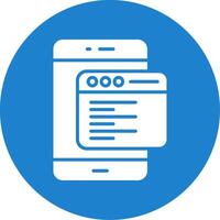 Smartphone Multi Color Circle Icon vector