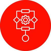 Algorithm Multi Color Circle Icon vector