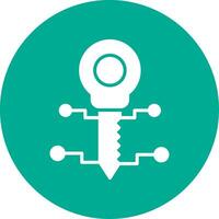 Key Multi Color Circle Icon vector