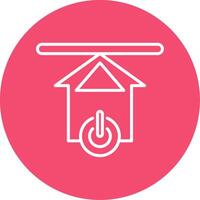 Upload Multi Color Circle Icon vector