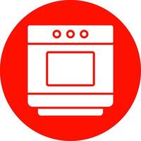 Oven Multi Color Circle Icon vector