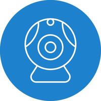 Web camera Multi Color Circle Icon vector