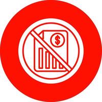 Prohibited Sign Multi Color Circle Icon vector